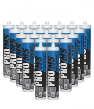 Box of 24 PRO MS multi-purpose polymer sealants, white, 290 ml super soldes en ligne