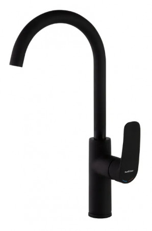 Mitigeur d'évier haut noir "New fly", hauteur 400mm. soldes en ligne