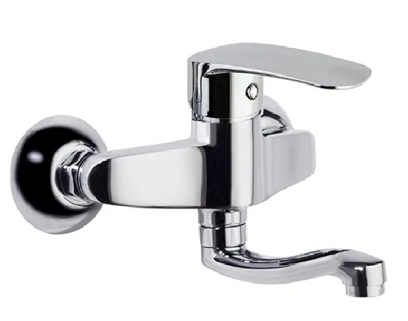New fly" wall-mounted sink mixer 140mm projection. pas cher